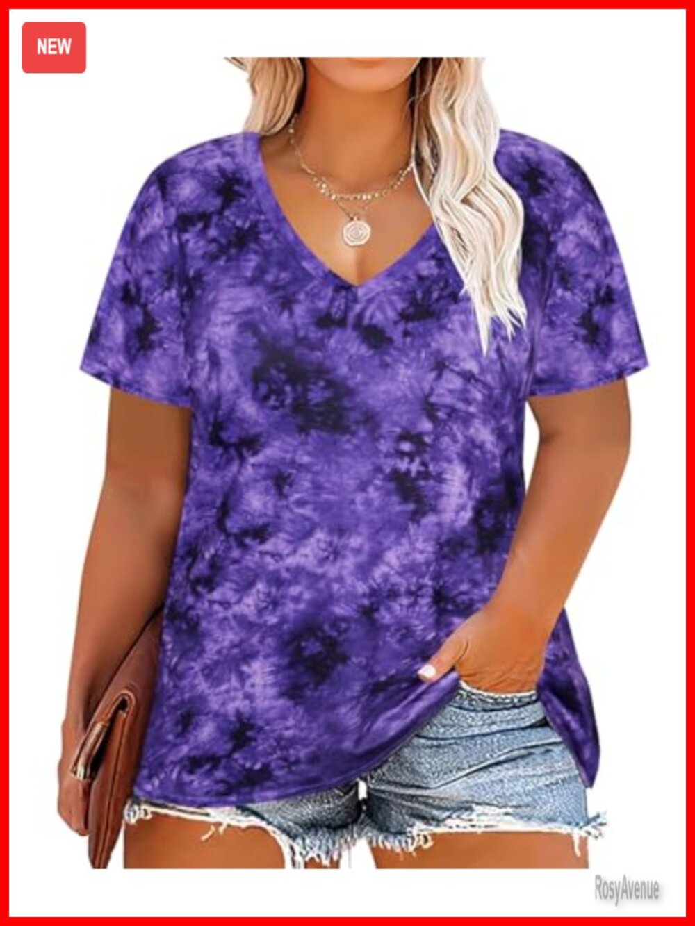 Plus Size Oversized V Neck Short Sleeve Henley Shirt Casual Tunic Top